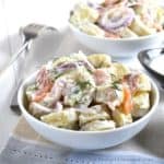 Creamy Potato Salad with Smoked Salmon