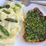Pesto Covered Pork Chops