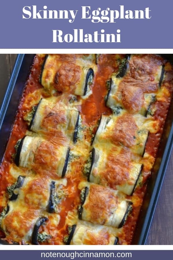 Eggplant Rollatini with Spinach & Cheese (LowCarb) Not Enough Cinnamon