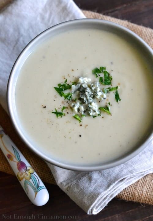 Cauliflower and Blue Cheese Soup (Light) Not Enough Cinnamon