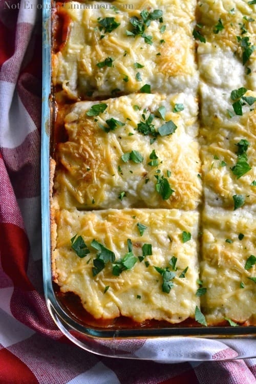 Skinny Moussaka aka Delicious Eggplant and Beef Casserole - www.notenoughcinnamon.com @NECinnamon