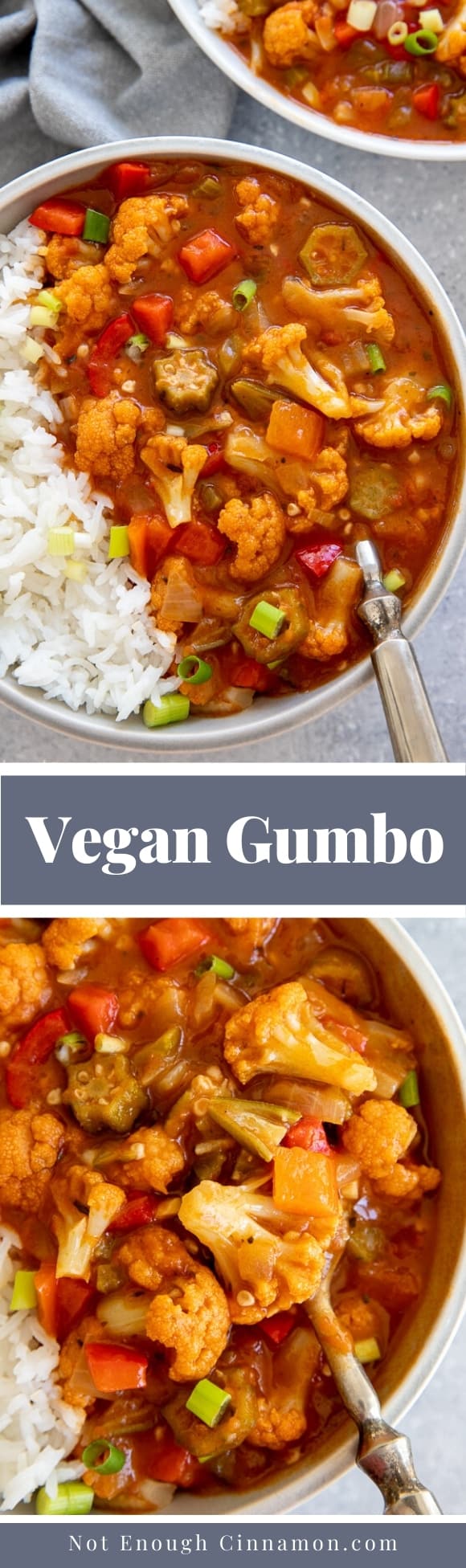 Healthy Vegan Cajun Gumbo with Okra Not Enough Cinnamon