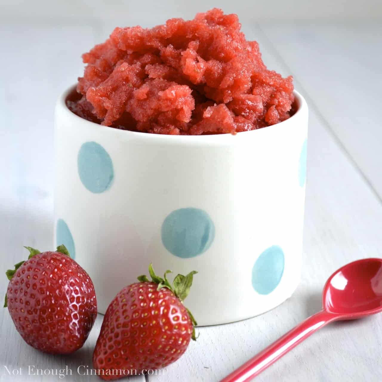 Fresh Strawberry Granita