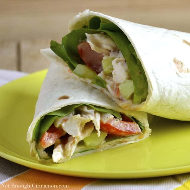 Healthy Greek Chicken Wrap ( Easy)| Not Enough Cinnamon