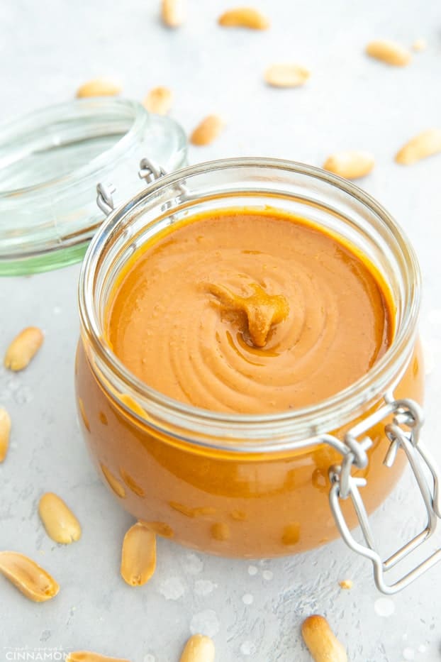 The Best Easy Homemade Peanut Butter Recipe - Pinch of Yum