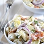 Smoked Salmon Potato Salad with a Creamy Dill Dressing