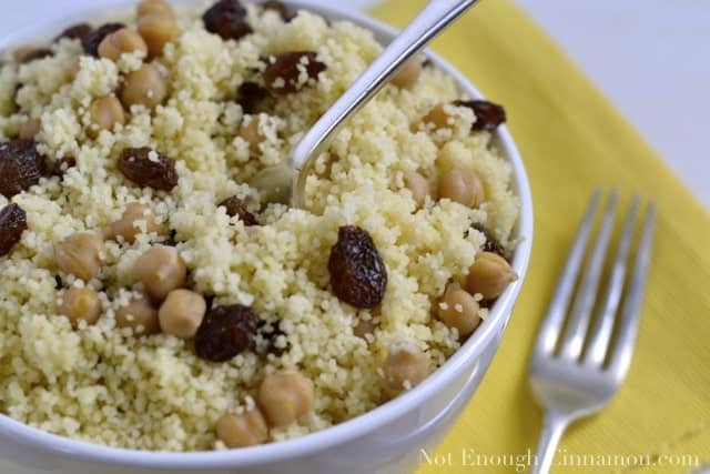 Couscous with Chickpeas and Raisins