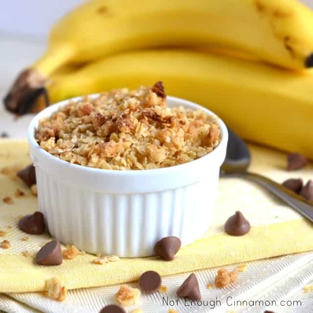 Banana Chocolate Chips Crisp