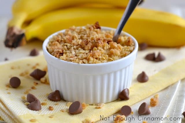 Banana Chocolate Chips Crisp