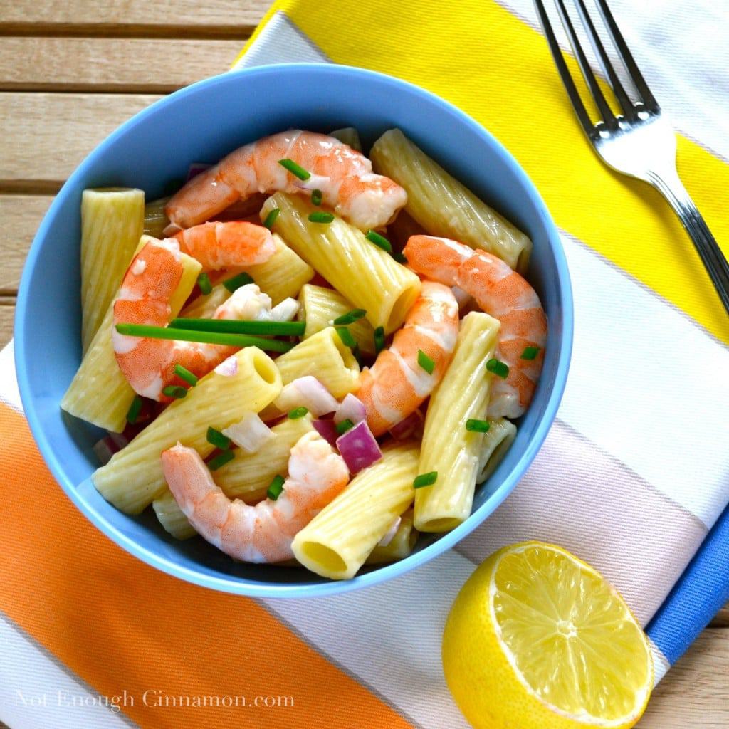 Shrimp Pasta Salad (Easy and Qick) - Not Enough Cinnamon