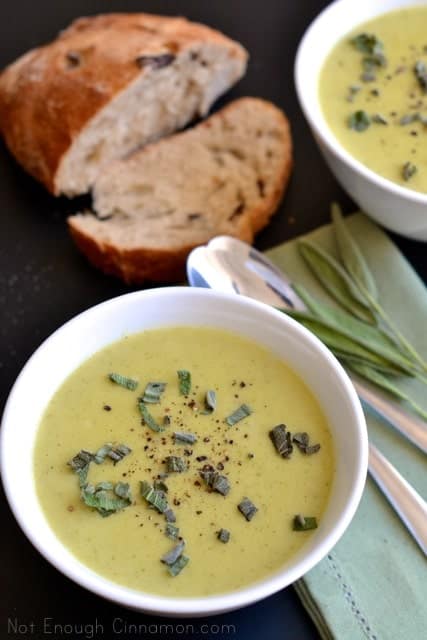 Skinny Cream of Zucchini Soup