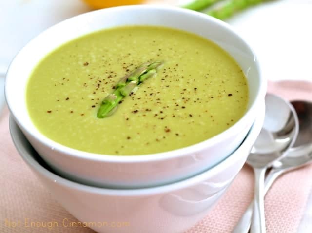 Skinny Cream of Asparagus Soup
