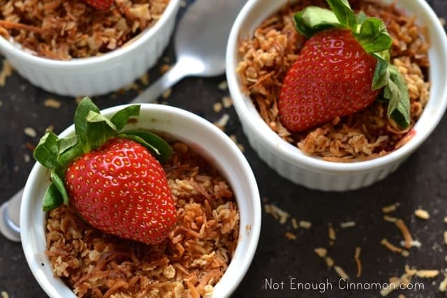 Strawberry, Pineapple and Coconut Crisp