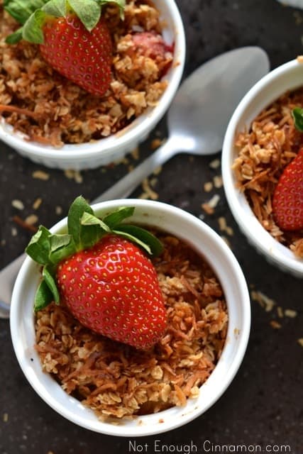 Strawberry, Pineapple and Coconut Crisp