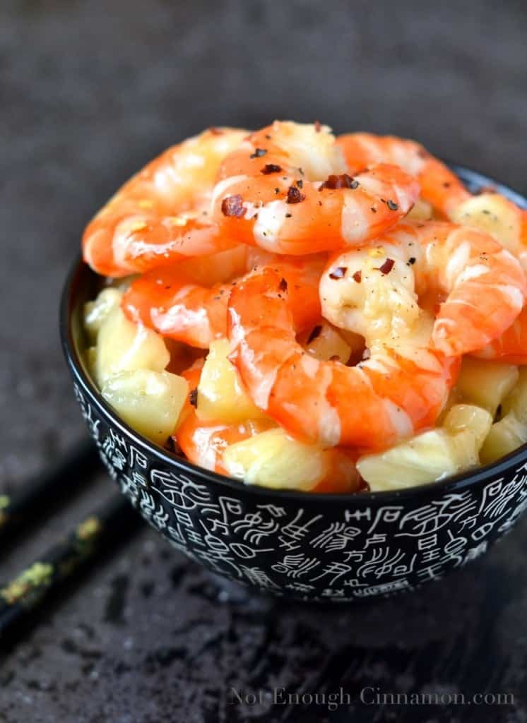 Honey-Pineapple Glazed Shrimps