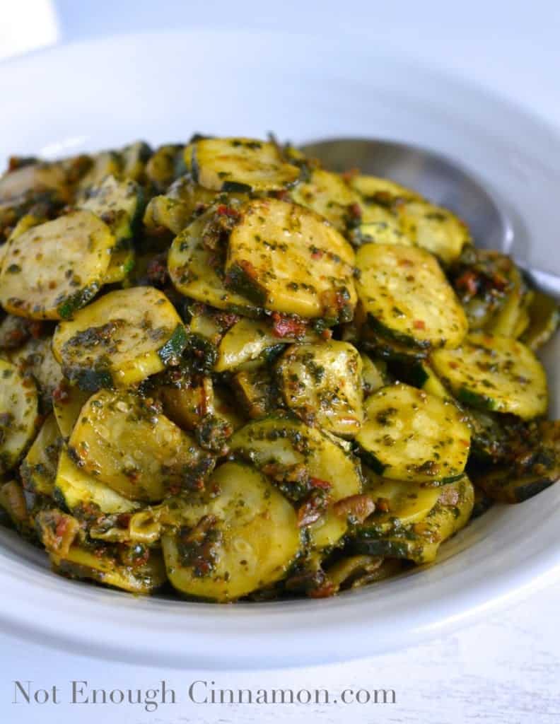 Lemon and Pesto Zucchini