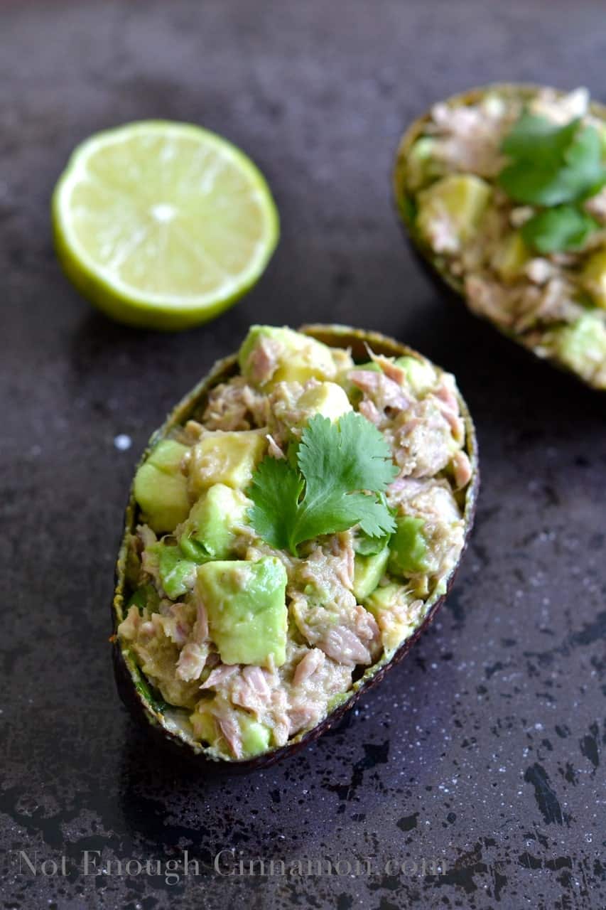 Tuna Avocado Boats - NotEnoughCinnamon.com