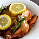 Slow Cooker Whole Chicken with Lemon & Rosemary