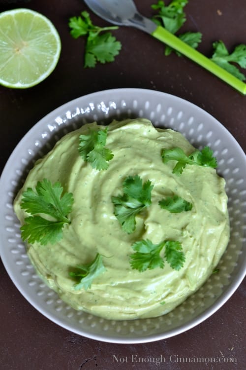 Creamy Avocado Dip - NotEnoughCinnamon.com