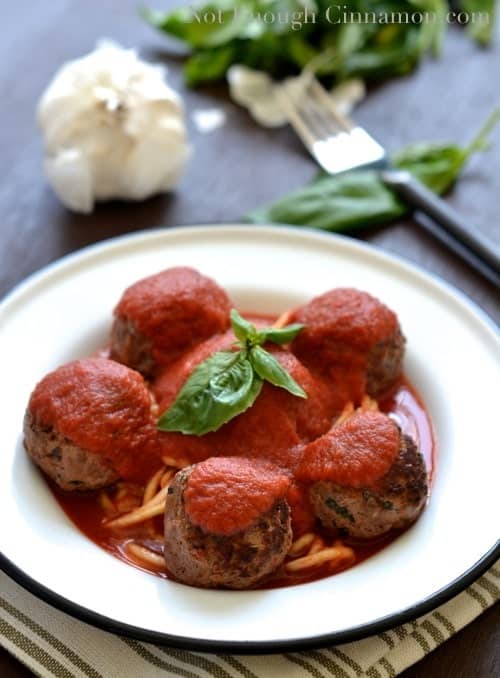 Paleo Meatballs with Basil and Sun-Dried Tomatoes - NotEnoughCinnamon.com