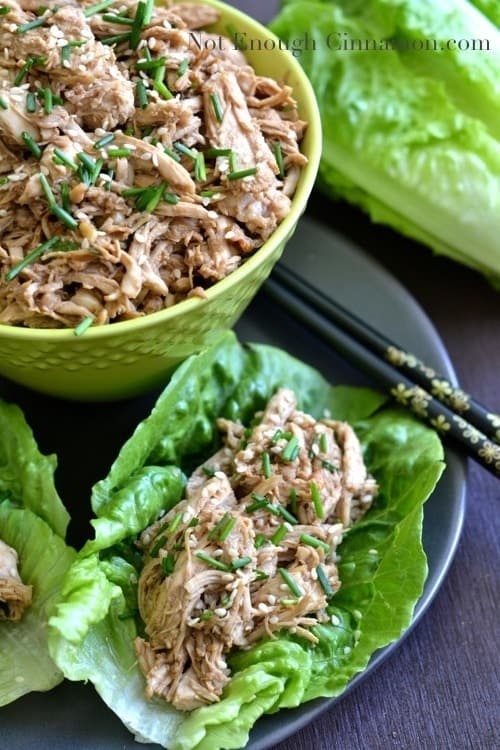 Asian Chicken Lettuce Wraps - NotEnoughCinnamon.com