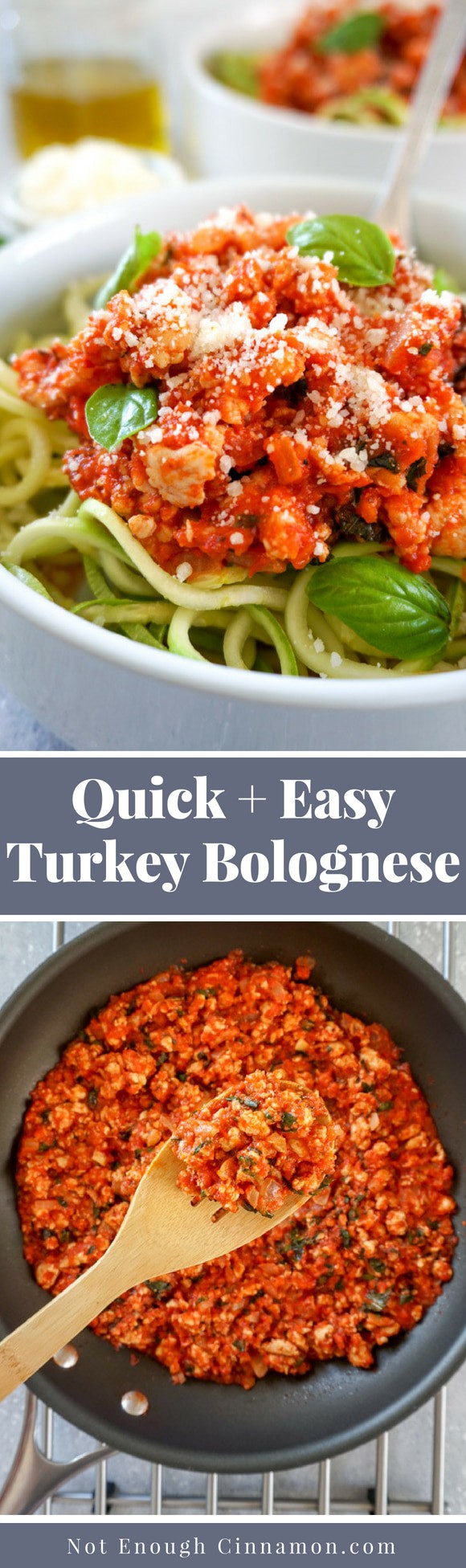 Quick and Easy Turkey Bolognese Recipe with Zucchini Pasta