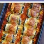 Pinterest graphic of Eggplant Rollatini