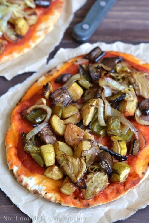 Easy Roasted Vegetable Pizza - Pin