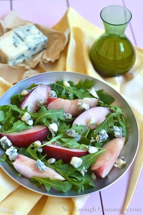 Peach and Gorgonzola Salad - www.notenoughcinnamon.com