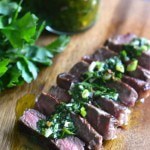 Steak with Chimichurri Sauce - Pin