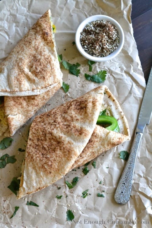 Grilled Chicken and Hummus Wraps - Pin