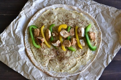 Grilled Chicken and Hummus Wraps – Step by step - www.notenoughcinnamon.com
