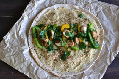 Grilled Chicken and Hummus Wraps – Step by step - www.notenoughcinnamon.com