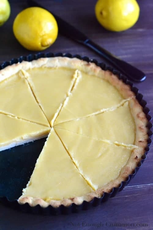 Paleo Lemon Curd Pie | www.notenoughcinnamon.com @NECinnamon #recipe #dessert #paleo