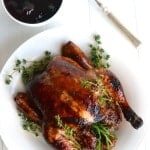 Balsamic Roasted Chicken with Easy Cherry Sauce