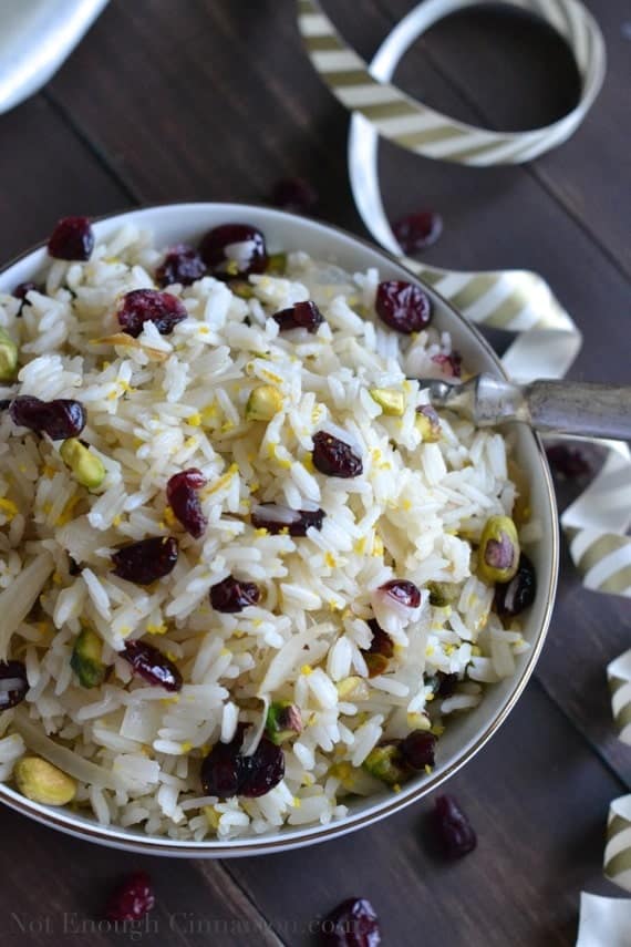 Cranberry and Pistachio Rice - Not Enough Cinnamon.com