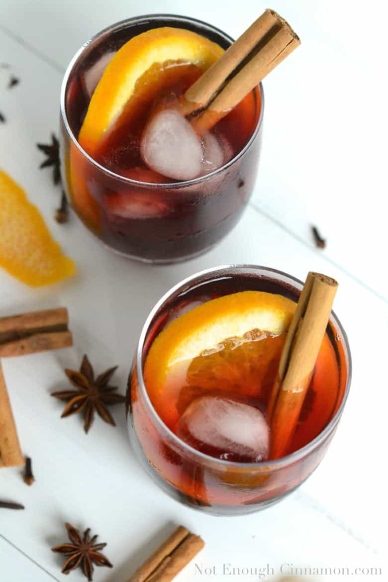 Mulled Wine Virgin Cocktail {Refined Sugar Free} - NotEnoughCinnamon.com