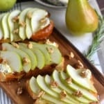 Pear and Gorgonzola Brioche Toast - NotEnoughCinnamon.com