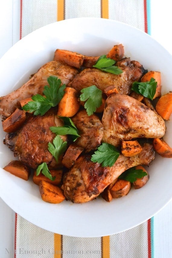 Moroccan Chermoula Roasted Chicken - NotEnoughCinnamon.com