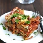 Skinny Spinach and Ricotta Crockpot Lasagna