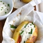 Healthified comfort food! Baked potatoes stuffed with smoked salmond and greek yogurt. So yum! - recipe on NotEnoughCinnamon.com