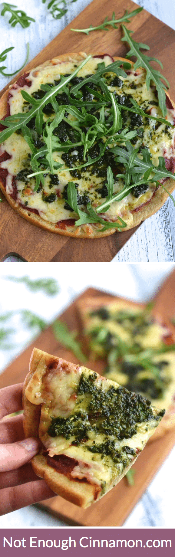 Foolproof quinoa pizza crust made with only 5 ingredients. Gluten free and vegan. | Find the recipe on NotEnoughCinnamon.com