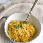 Ever tried pumpkin in savory recipes? Give this easy pumpkin risotto a go and you will be convinced! | NotEnoughCinnamon.com