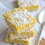 Paleo Orange Curd Coconut Bars | Find the recipe on NotEnoughCinnamon.com #glutenfree #healthy #dessert