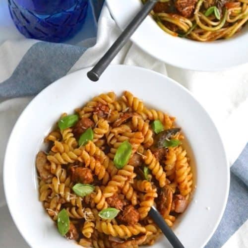 Order Pasta with Sausage food online from Pietro's Italian Cuisine store, Riverside on bringmethat.com
