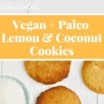 Gluten free, vegan and paleo soft cookies that taste just like sunshine! Click here to see this easy recipe on NotEnoughCinnamon.com