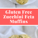 Gluten Free Zucchini Muffins - Perfect for Breakfast or even as a savory snack! Click to see the recipe on NotEnoughCinnamon.com