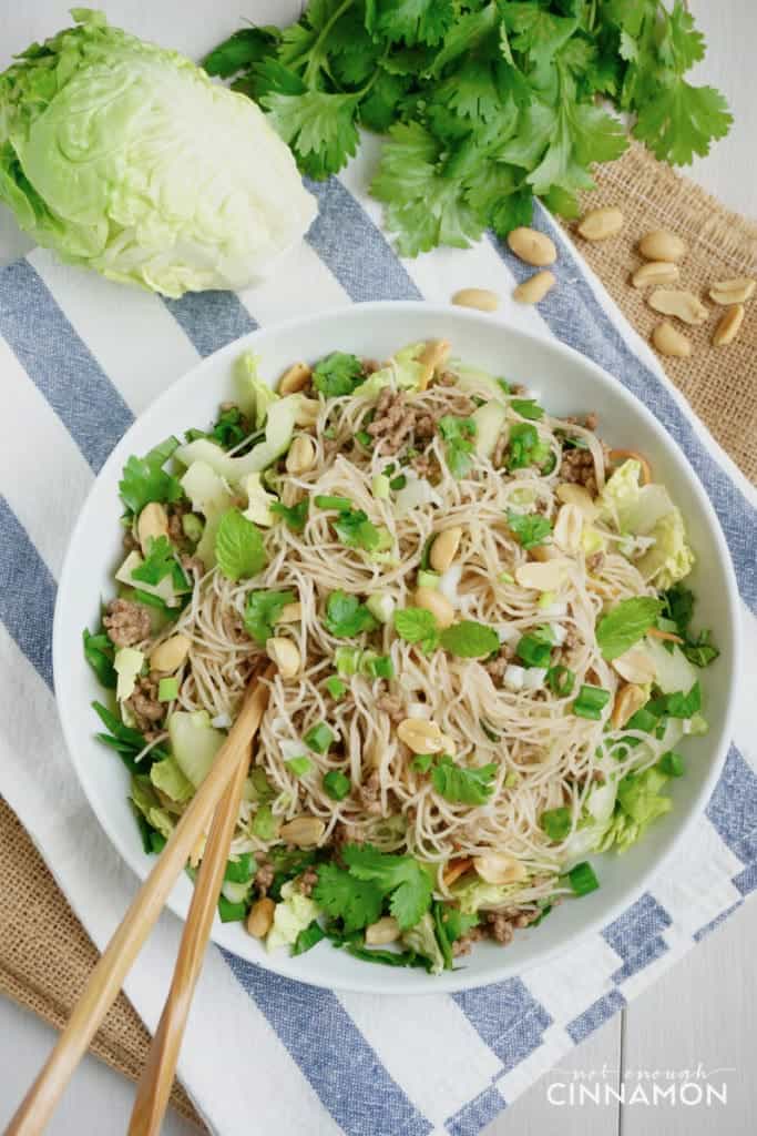 Vietnamese Beef and Rice Noodle Salad {Gluten Free + Dairy Free} Not