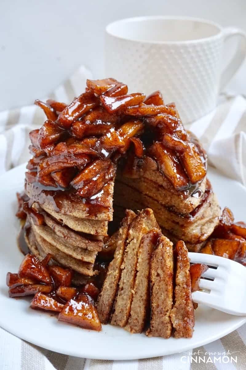 Gluten Free Apple Cinnamon Pancakes Dairy Free Refined Sugar Free Not Enough Cinnamon
