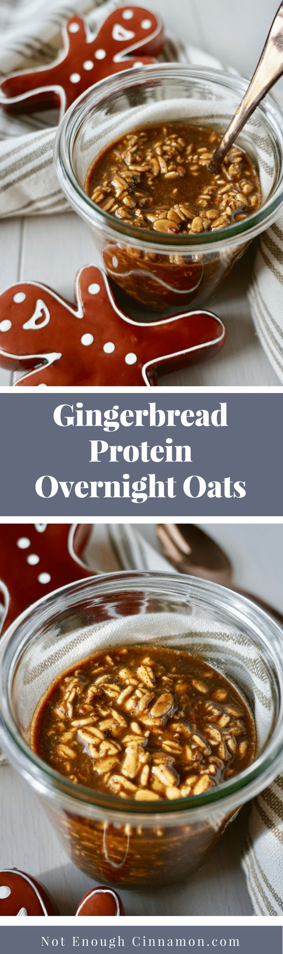 Click to see the recipe on NotEnoughCinnamon.com – An easy festive and nutritious breakfast recipe you can make ahead and grab from the fridge in the morning. #glutenfree #cleaneating